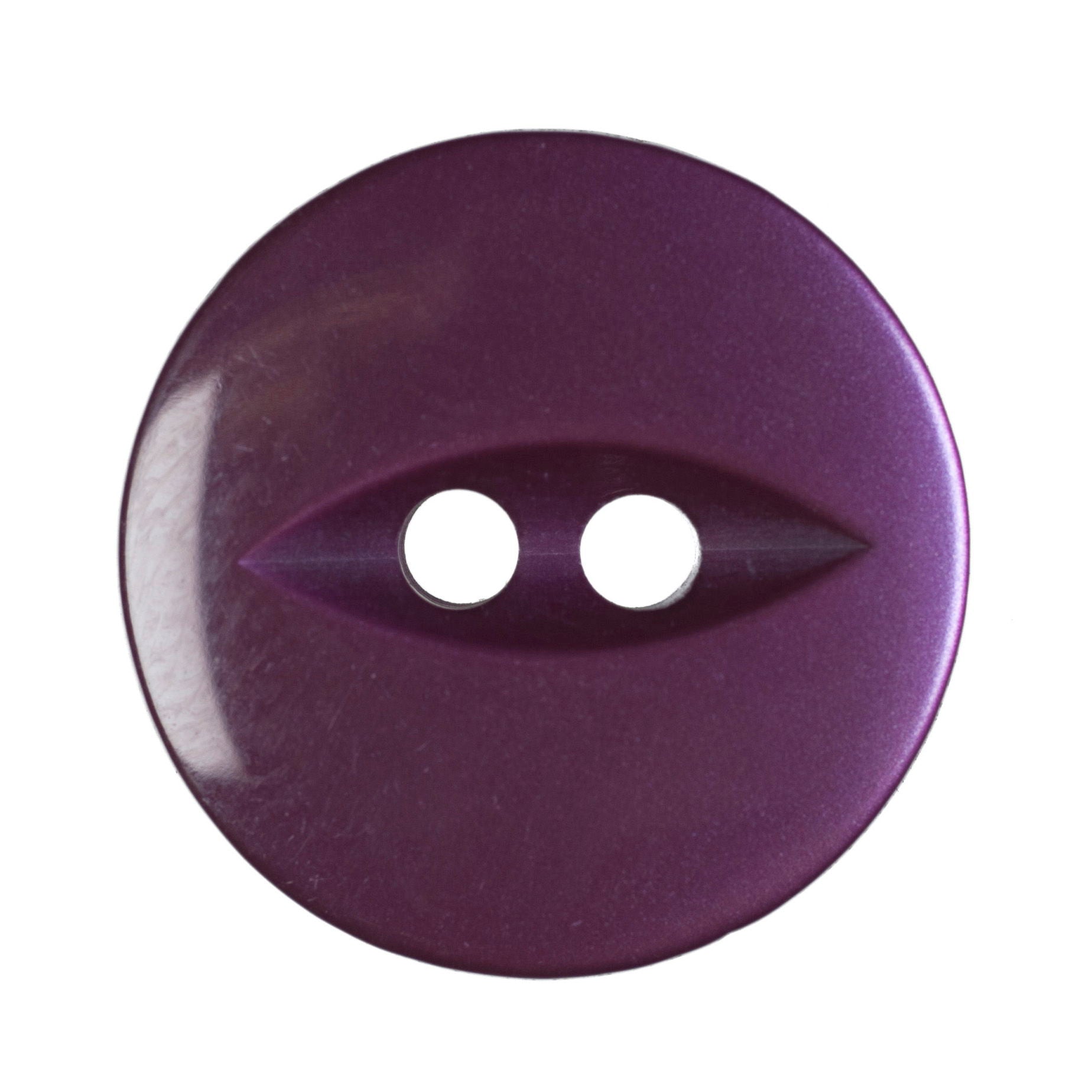 G339-26-14 - FISHEYE BUTTON SIZE 26 COL 14 PURPLE (150)