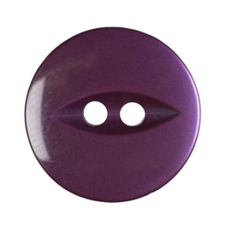 G339-26-14 - FISHEYE BUTTON SIZE 26 COL 14 PURPLE (150)