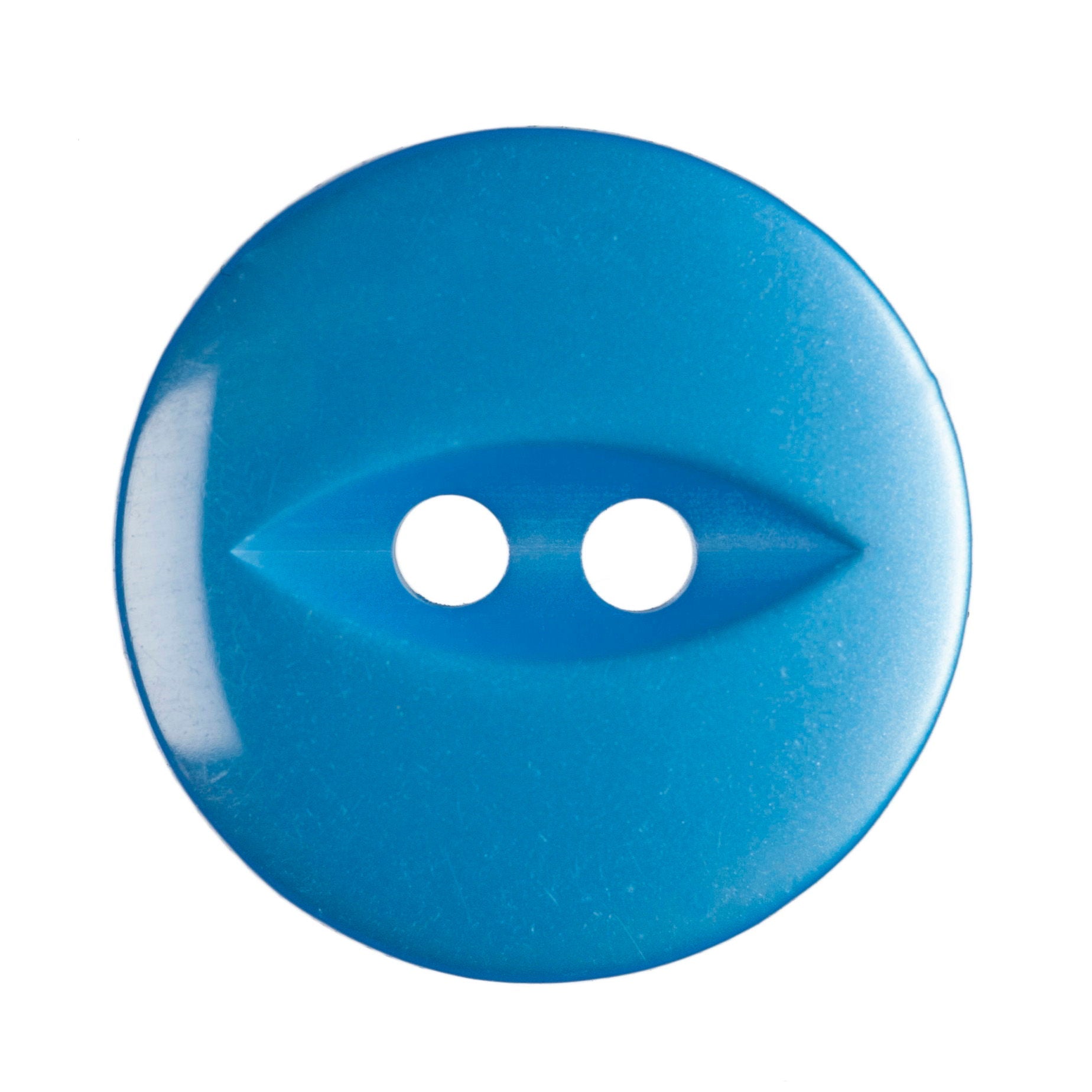 G339-26-16 - FISHEYE BUTTON SIZE 26 COL 16 MID BLUE (150)