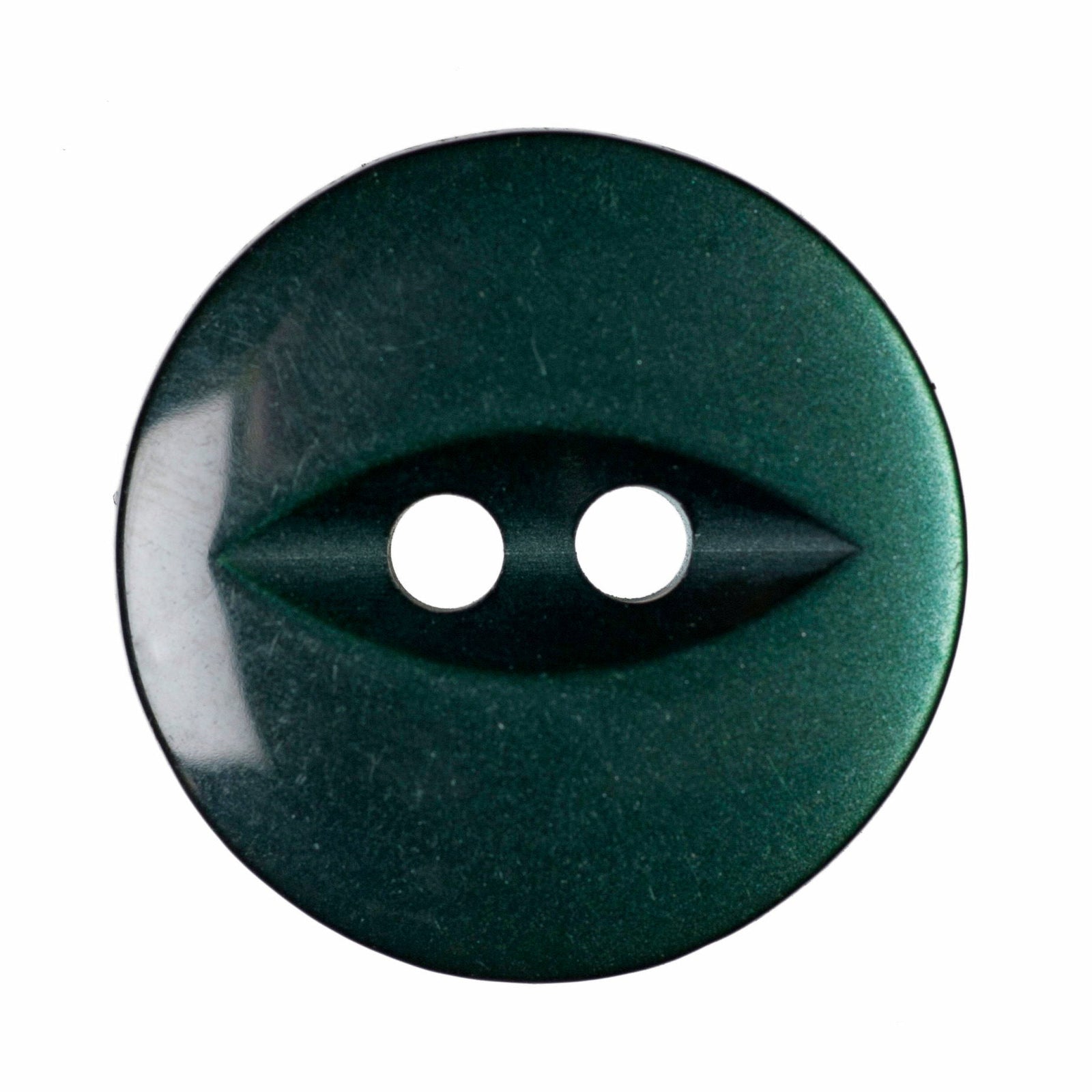 G339-26-26 - FISHEYE BUTTON SIZE 26 COL 26 DARK GREEN (150)