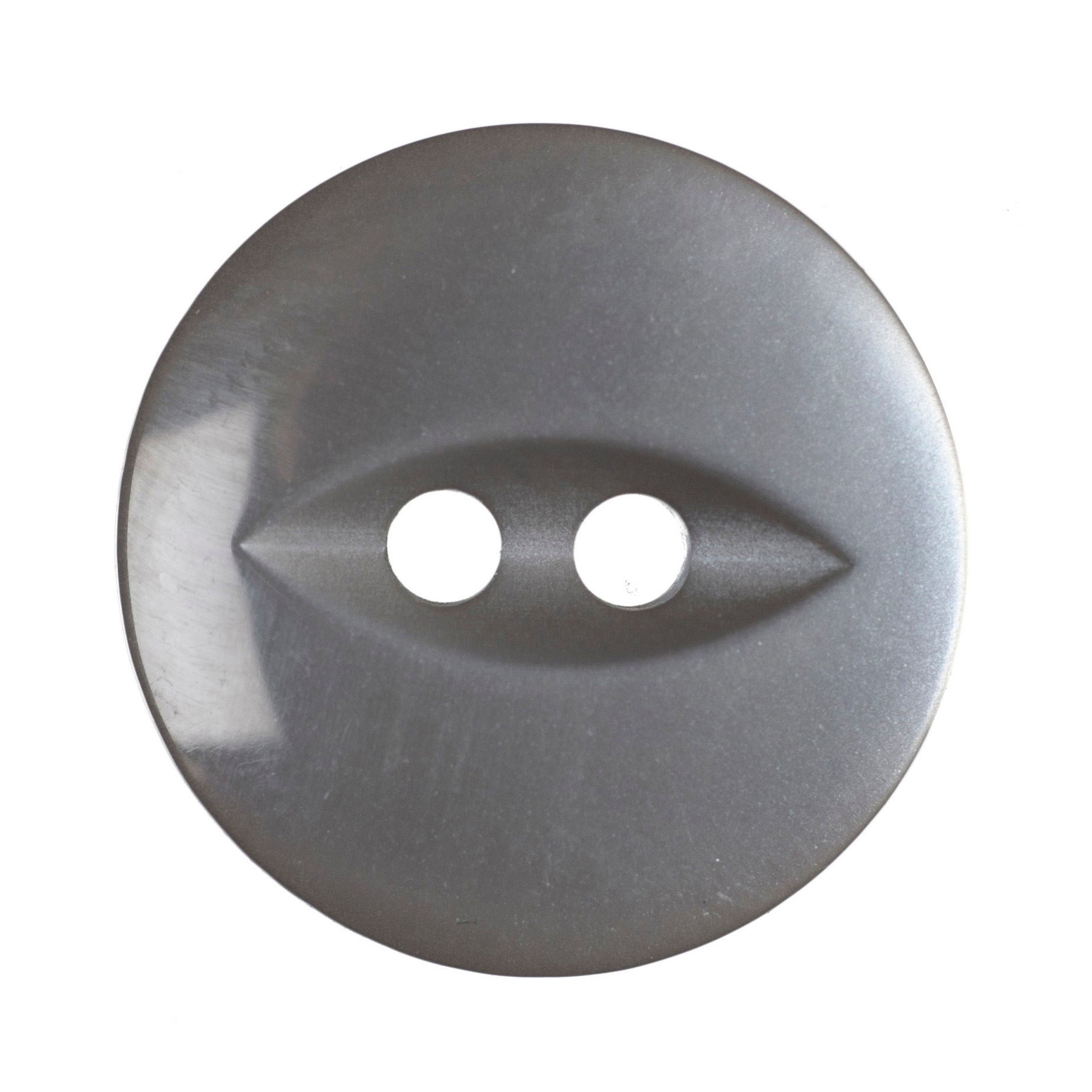 G339-26-31 - FISHEYE BUTTONS SIZE 26 COL 31 GREY (150)