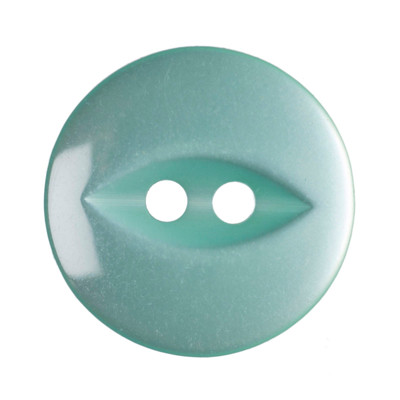 G339-26-35 - FISHEYE BUTTON SIZE 26 COL 35 TURQUOISE GREEN (150)