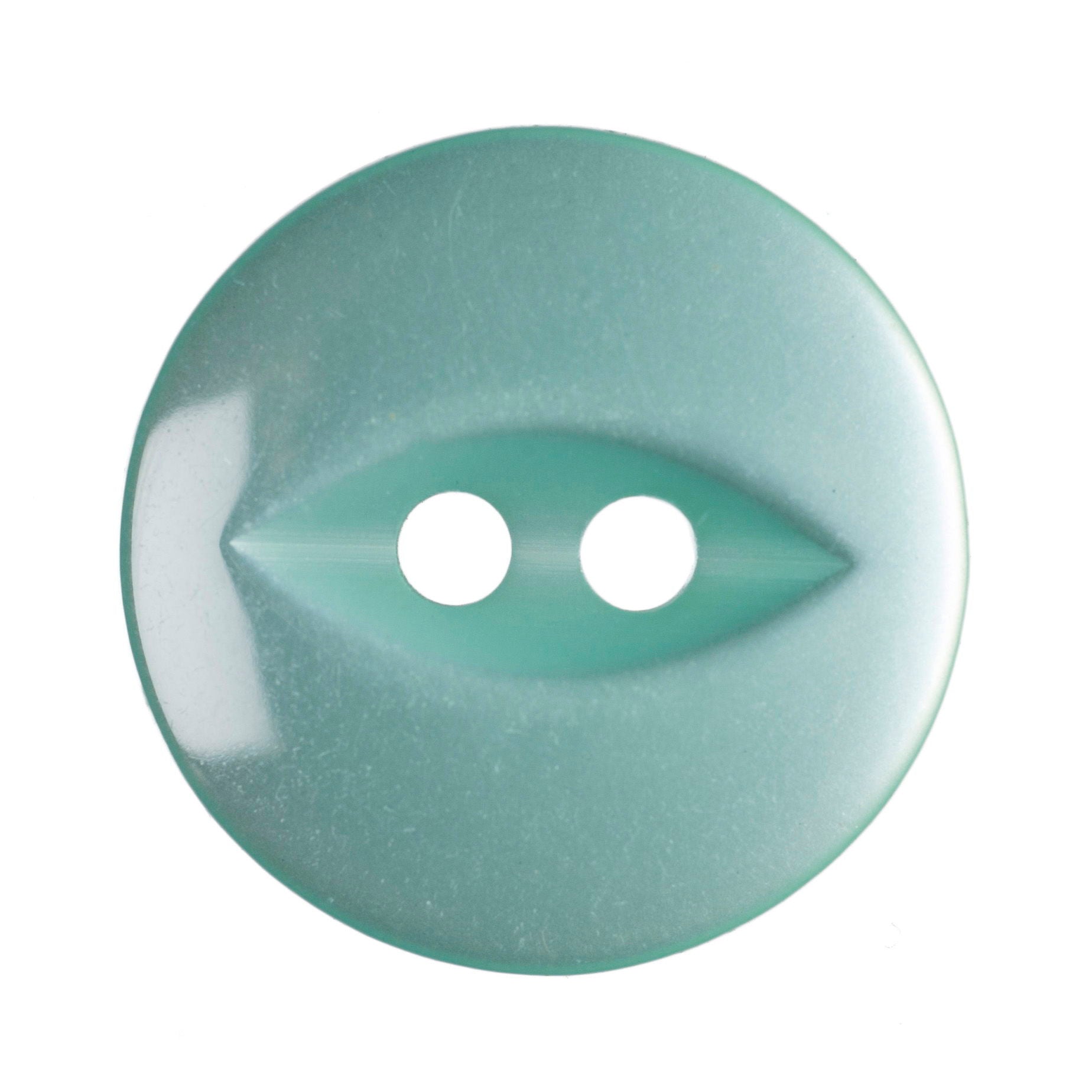 G339-26-35 - FISHEYE BUTTON SIZE 26 COL 35 TURQUOISE GREEN (150)