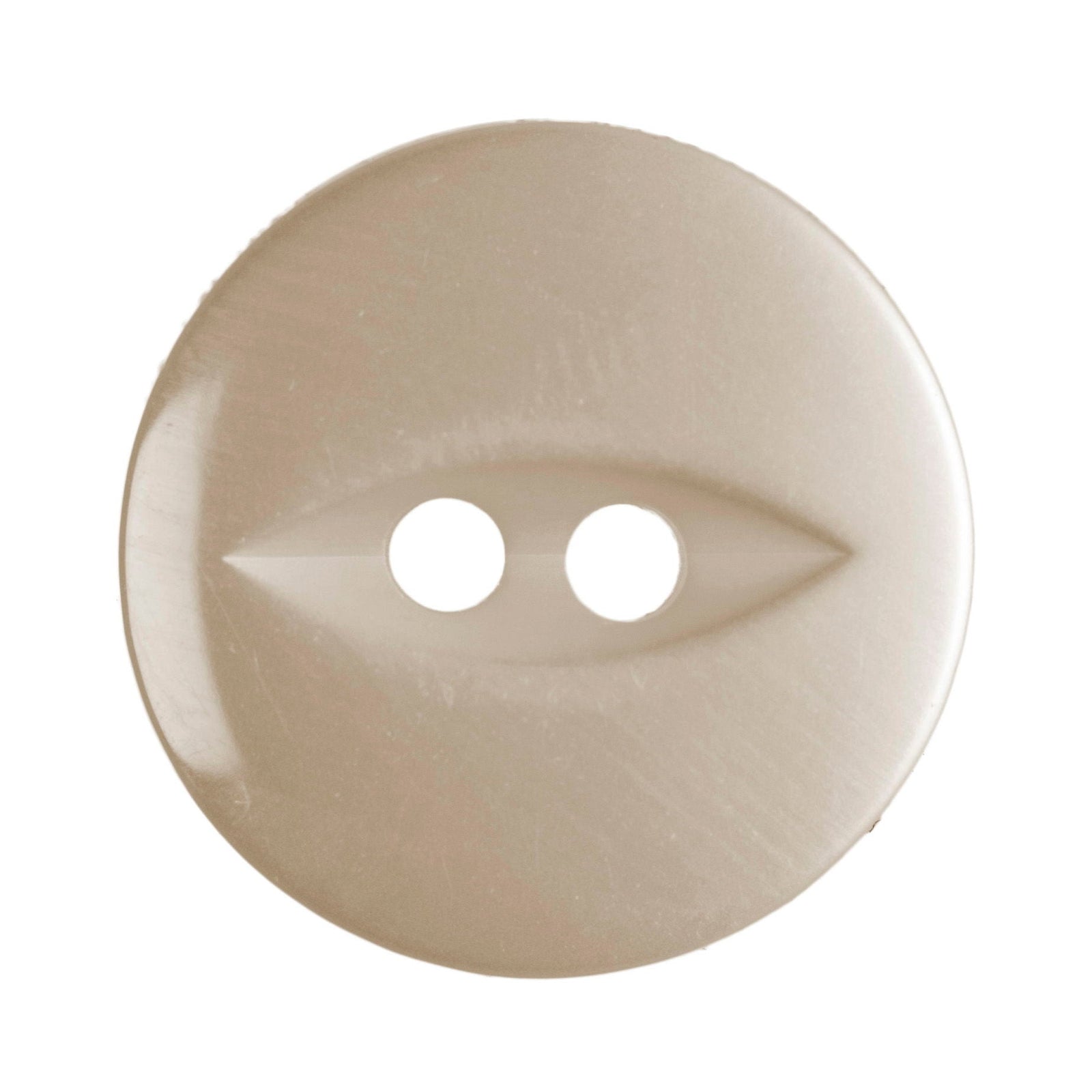 G339-26-42 - FISHEYE BUTTON SIZE 26 COL 42 CREAM (150)