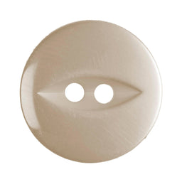 G339-26-42 - FISHEYE BUTTON SIZE 26 COL 42 CREAM (150)