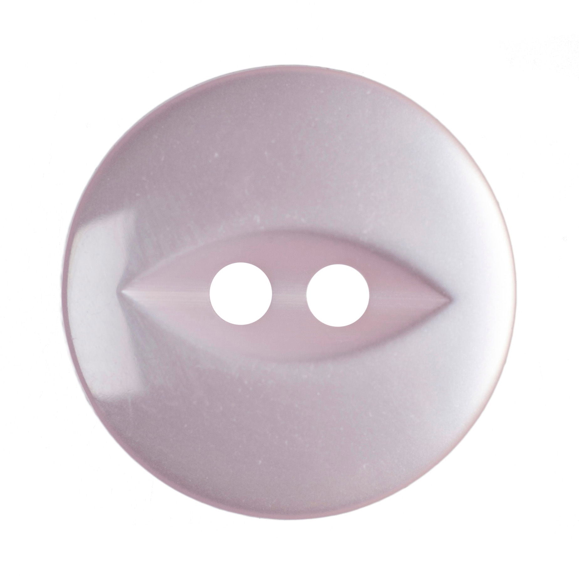 G339-26-6  FISHEYE BUTTON SIZE 26 COL 6 PALE PINK (150)