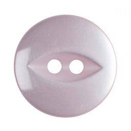 G339-26-6  FISHEYE BUTTON SIZE 26 COL 6 PALE PINK (150)