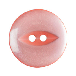 G339-26-7 - FISHEYE BUTTON SIZE 26 COL 7 CORAL PINK (150)