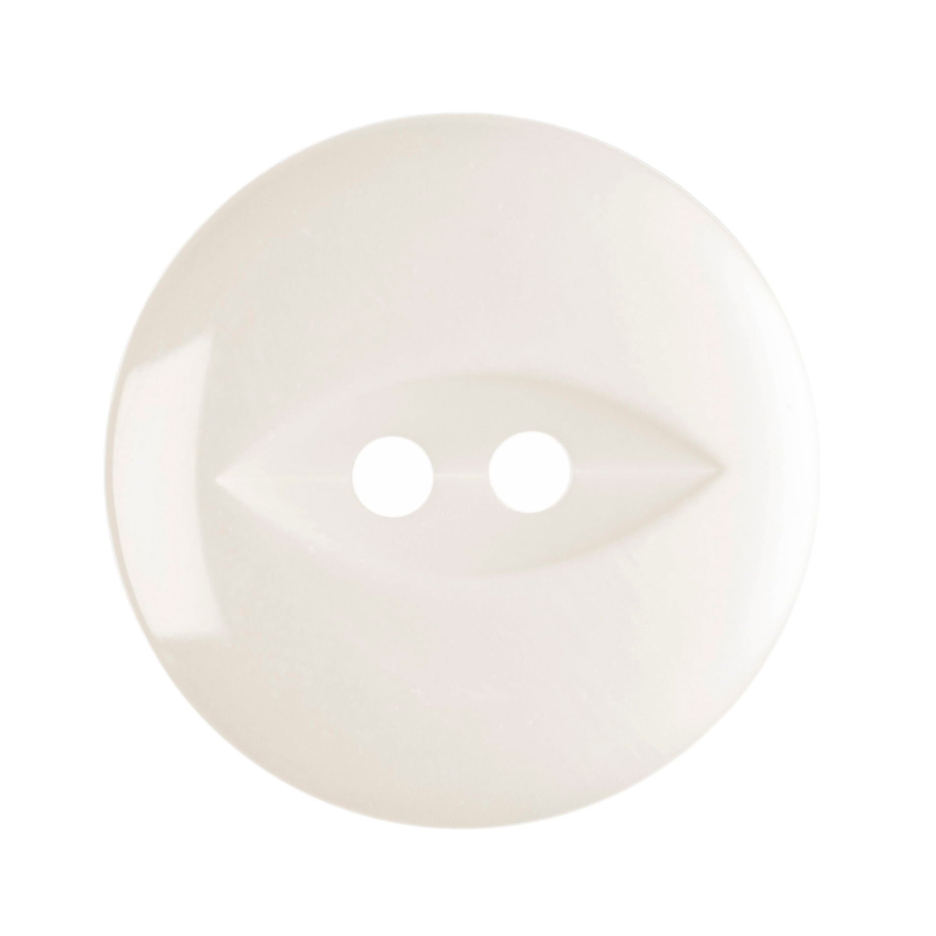 G339-30-101 - FISHEYE BUTTON SIZE 30 COL 101 OPAQUE WHITE (150)