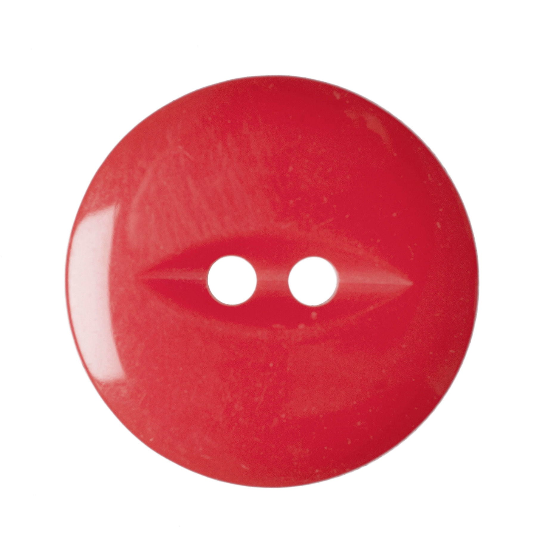G339-30-108 - FISHEYE BUTTON SIZE 30 COL 108 SCARLET (150)