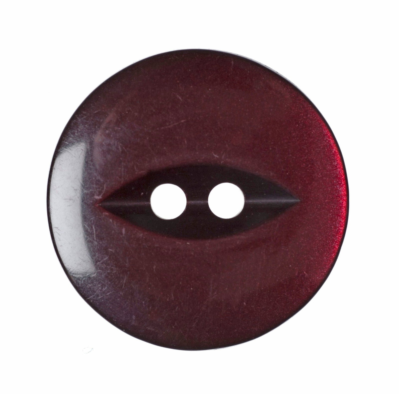 G339-30-12 - FISHEYE BUTTON SIZE 30 COL 12 BURGUNDY (150)