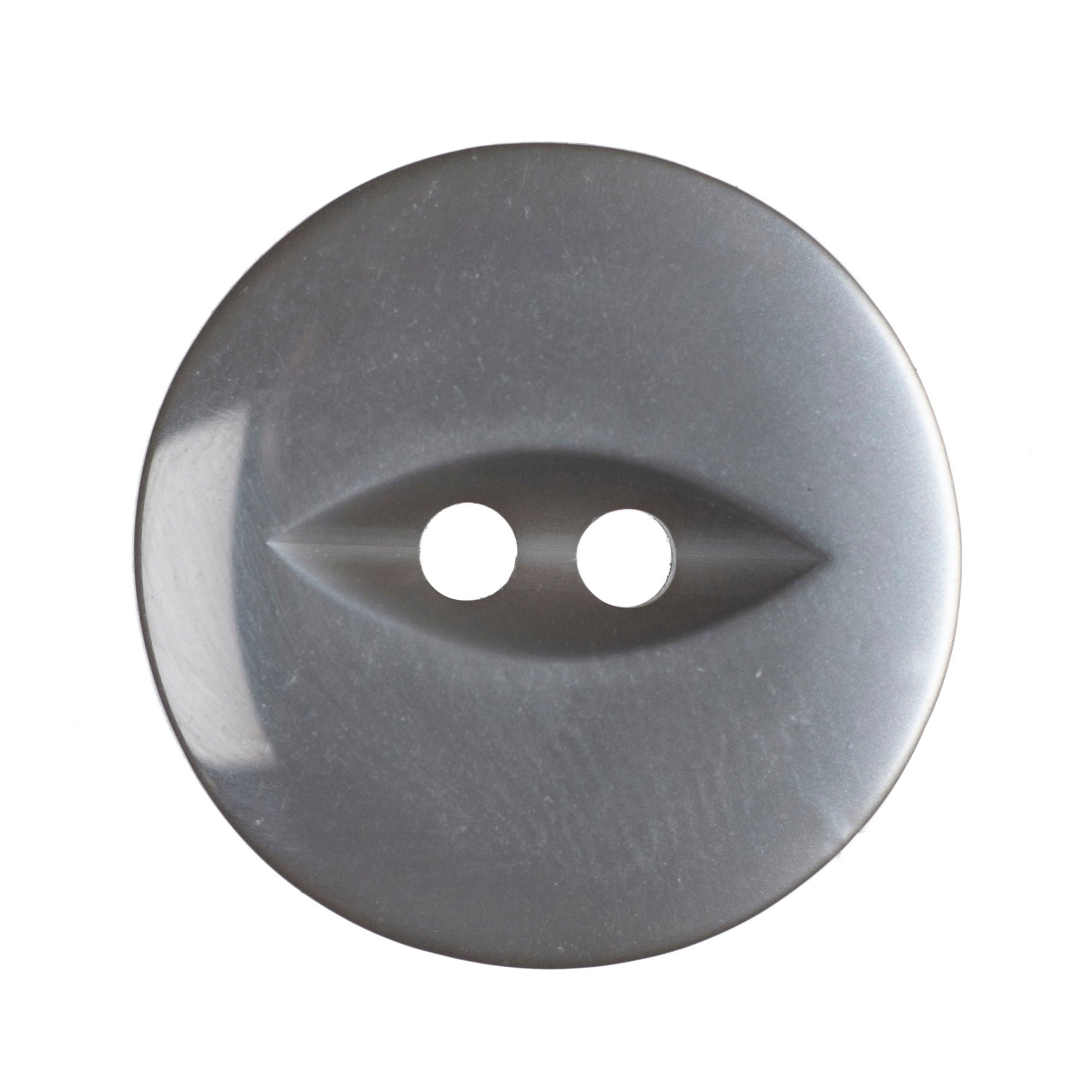 G339-30-31 - FISHEYE BUTTON SIZE 30 COL 31 GREY (150)