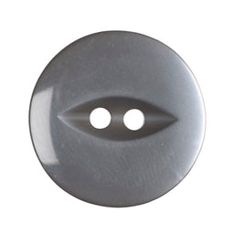 G339-30-31 - FISHEYE BUTTON SIZE 30 COL 31 GREY (150)