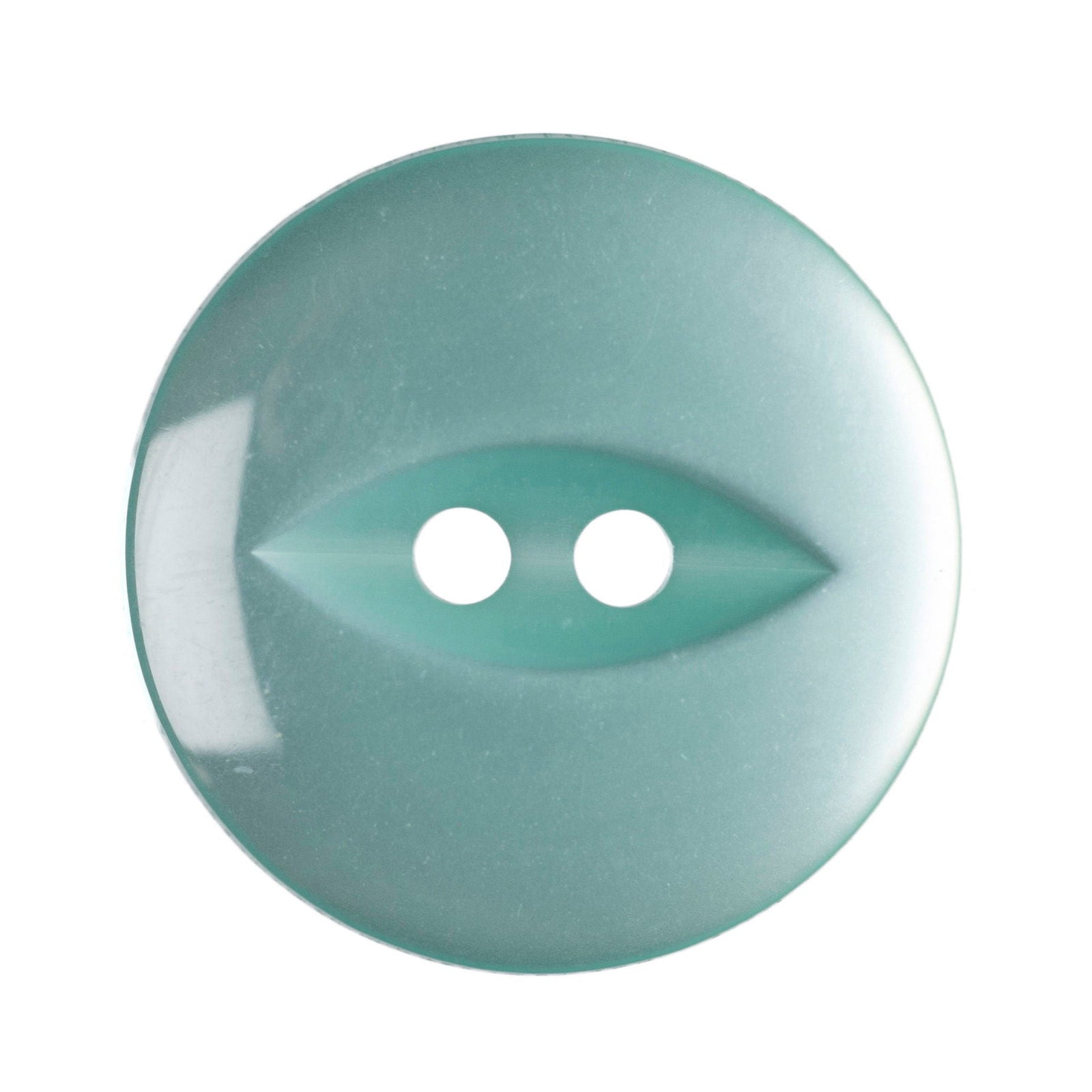 G339-30-35 - FISHEYE BUTTON SIZE 30 COL 35 TURQUOISE GREEN (150)