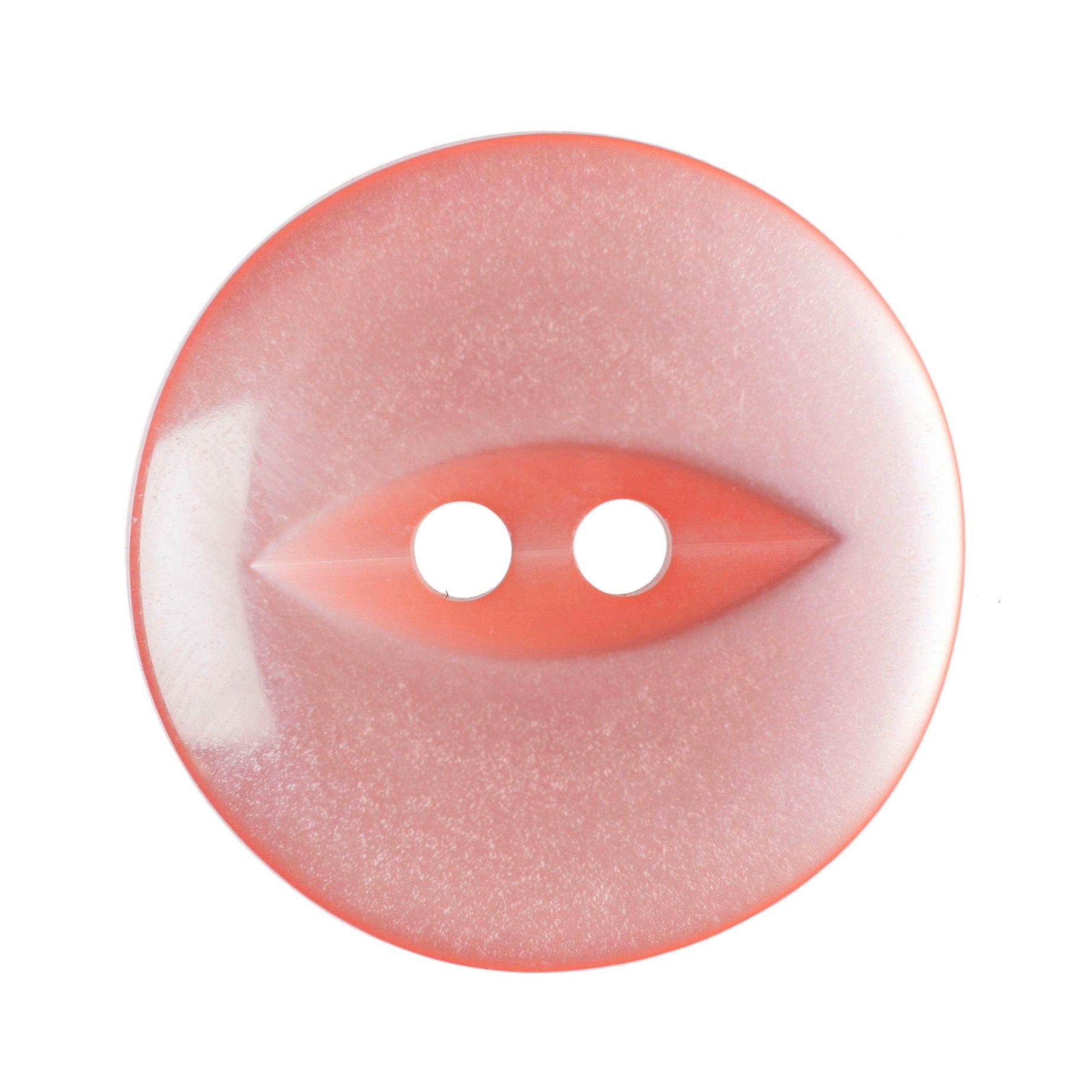 G339-30-7 - FISHEYE BUTTON SIZE 30 COL 7 CORAL PINK (150)