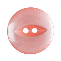 G339-30-7 - FISHEYE BUTTON SIZE 30 COL 7 CORAL PINK (150)