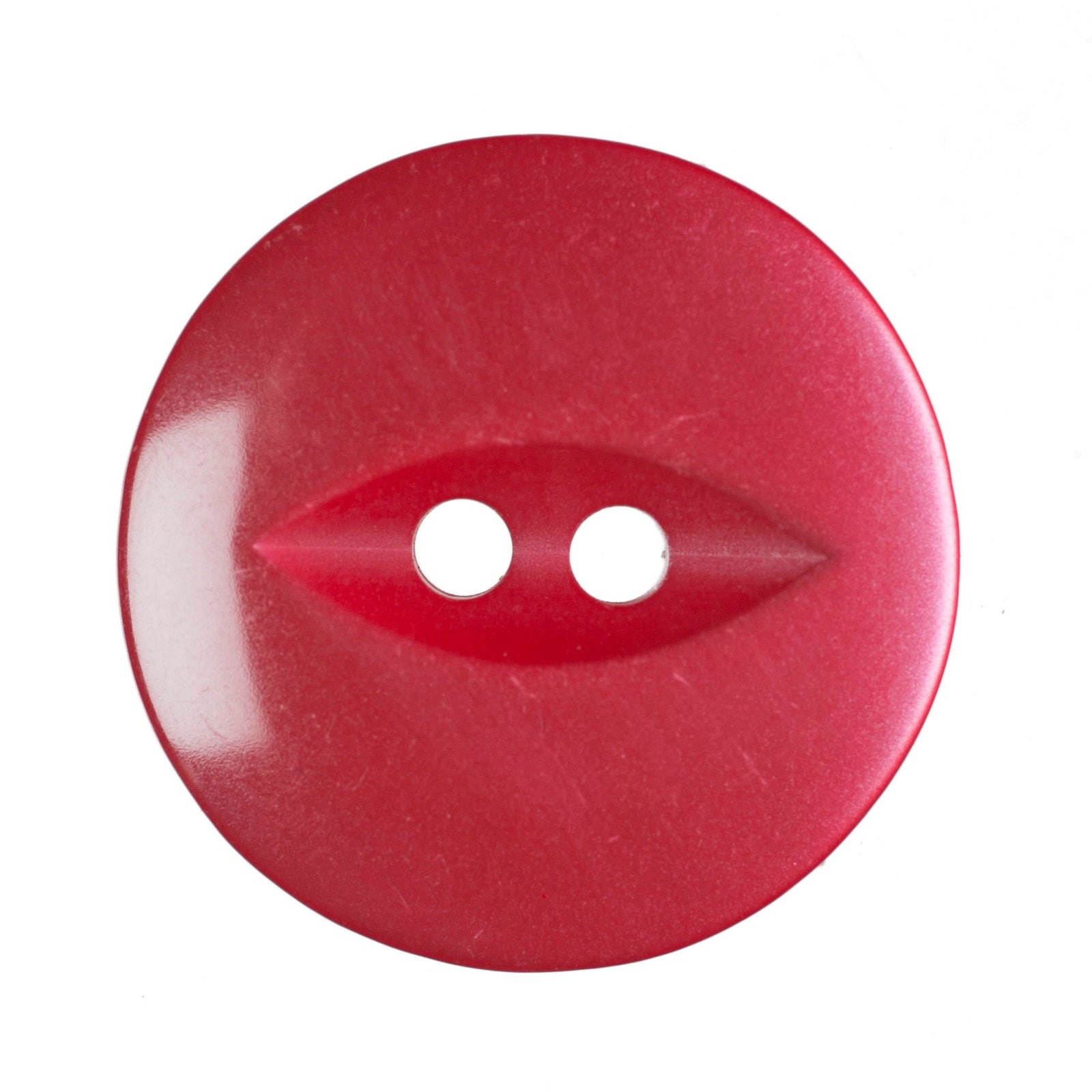 G339-30-8 - FISHEYE BUTTON SIZE 30 COL 8 RED (150)