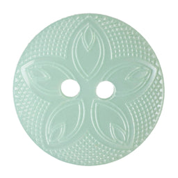 G4185-24-21 - BUTTON FLORAL SIZE 24 COL 21 GREEN (50)