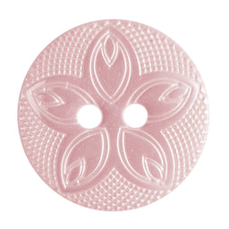 G4185-24-6 - BUTTON FLORAL SIZE 24 COL 6 PINK (50)