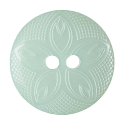 G4185-28-21 - BUTTON FLORAL SIZE 28 COL 21 GREEN (50)