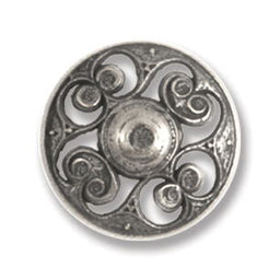 G4227-30-100 - BUTTONS METAL SIZE 30 COL 100 ANTIQUE SILVER (50)