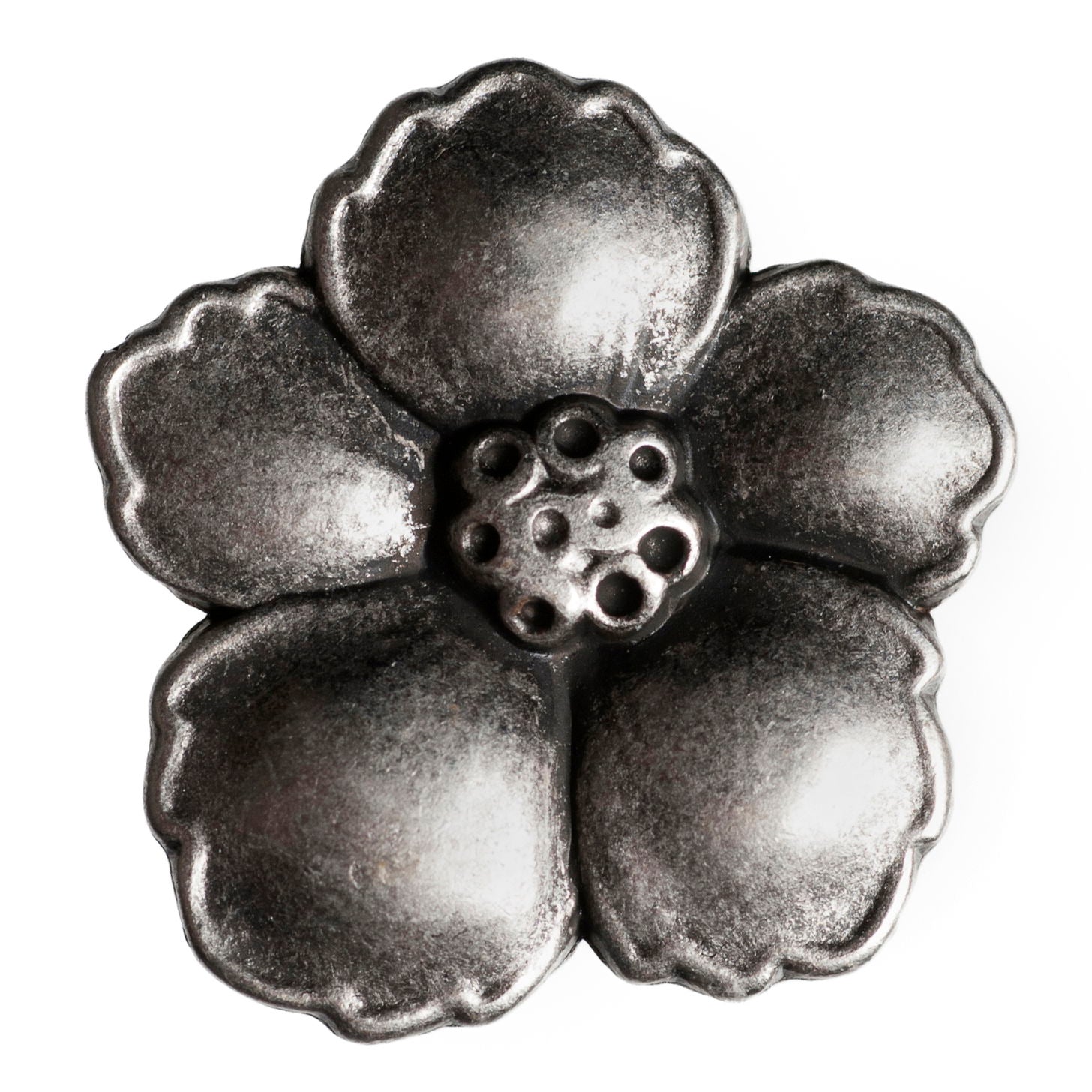 G4241-32-100 - METAL BUTTON SIZE 32 COL 100 ANTIQUE SILVER (50)