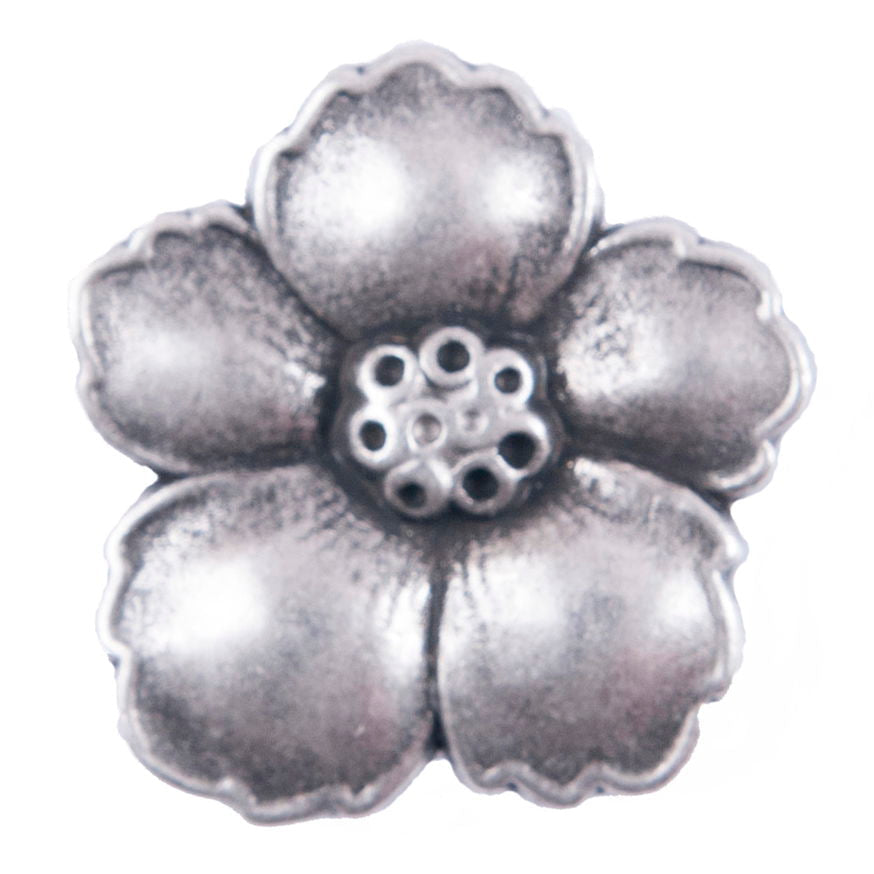 G4241-40-100 - METAL BUTTON SIZE 40 COL 100 ANTIQUE SILVER (50)
