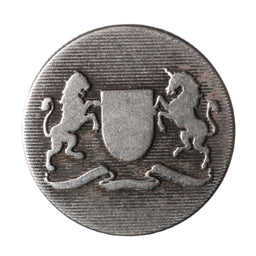 G4244-24-100 - METAL BUTTON SIZE 24 COL 100 ANT SIL **50**