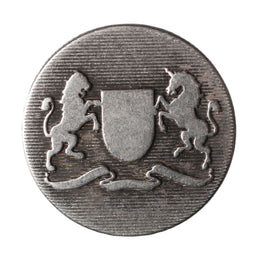 G4244-36-100 - METAL BUTTON SIZE 36 COL 100 ANT SIL **50**