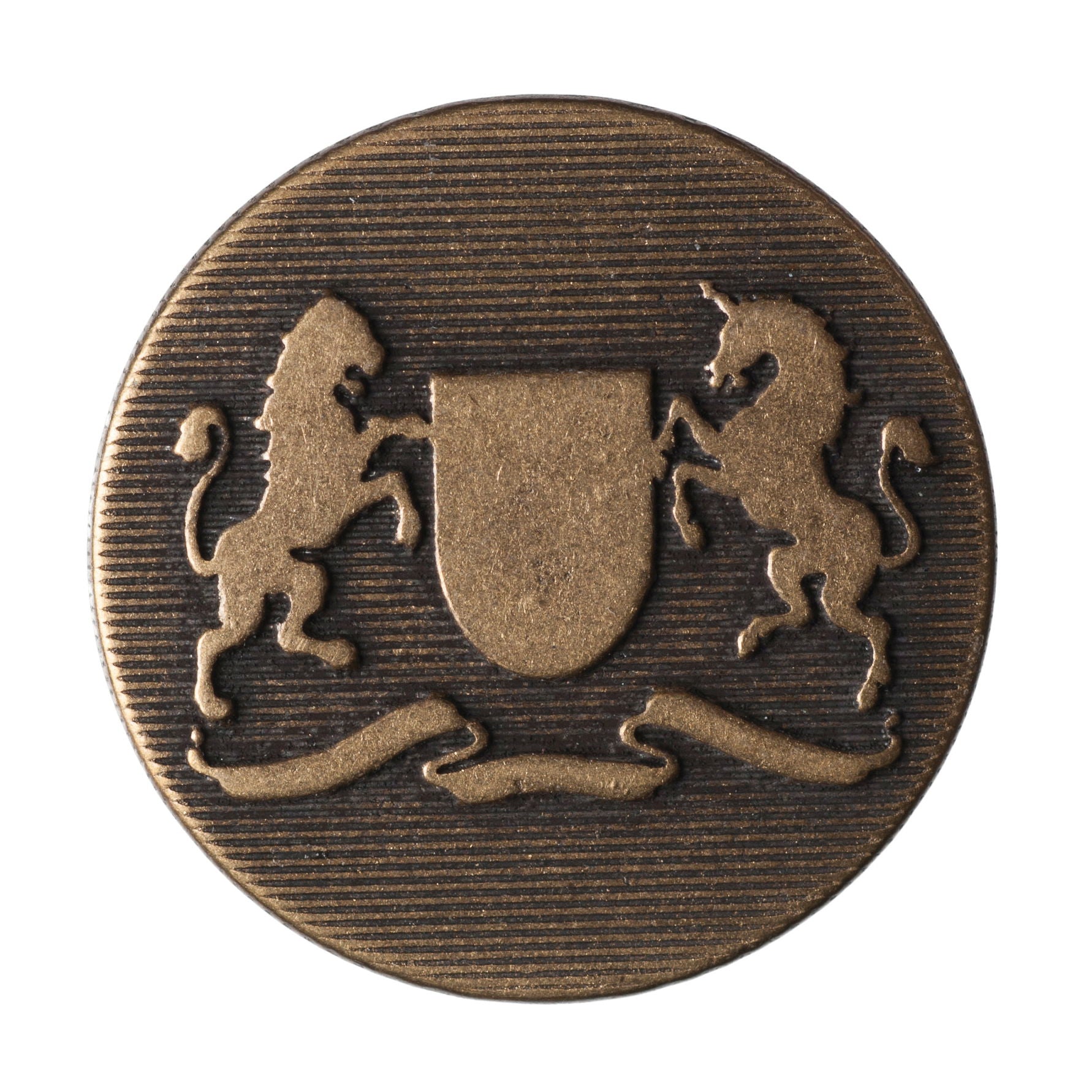 G4244-36-70 - METAL BUTTON SIZE 36 COL 70 ANT BRONZE **50**