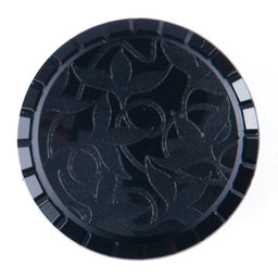 G4277-36 - BUTTON BLACK PATTERNED SHANK SIZE 36 **PK50**