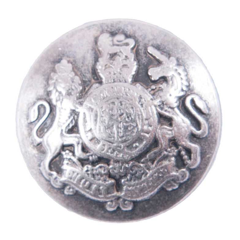 G4316-24-100 - BUTTON MILITARY METAL SIZE 24 COL 100 SILVER