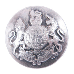 G4316-24-100 - BUTTON MILITARY METAL SIZE 24 COL 100 SILVER