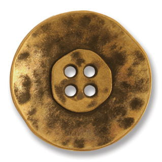 G4353-36-90 - BUTTON HAMMERED METAL SIZE 36 COL 90 ANT BRONZE