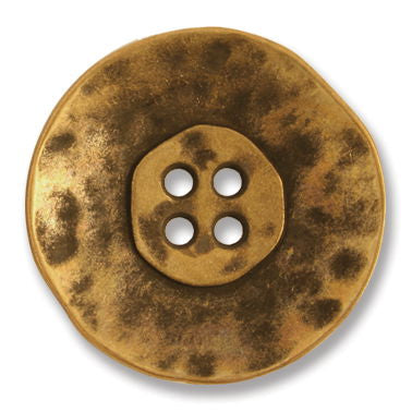 G4353-44-90 - BUTTON HAMMERED METAL SIZE 44 COL 90 ANT BRONZE