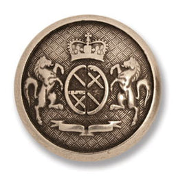 G4354-32-100 - BUTTON MILITARY METAL SIZE 32 COL 100 ANT SILVER