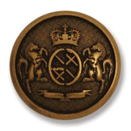 G4354-32-90 - BUTTON MILITARY METAL SIZE 32 COL 90 ANT BRONZE