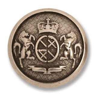 G4354-36-100 - BUTTON MILITARY METAL SIZE 36 COL 100 ANT SILVER