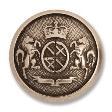 G4354-44-100 - BUTTON MILITARY METAL SIZE 44 COL 100 ANT SILVER