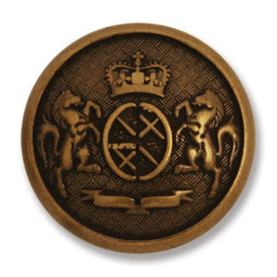 G4354-44-90 - BUTTON MILITARY METAL SIZE 44 COL 90 ANT BRONZE