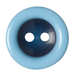 G4359-18-16 - BUTTON 2 COLOUR (POLYESTER) COL 16 BLUE (50)
