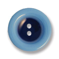G4359-24-16 - BUTTON 2 COLOUR (POLY) COL 16 BLUE (PK50)