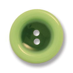 G4359-24-23 - BUTTON 2 COLOUR (POLY) COL 23 GREEN (50)