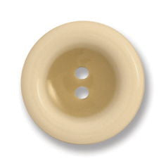 G4359-24-28 - BUTTON 2 COLOUR (POLYESTER) COL 28 CREAM (50)