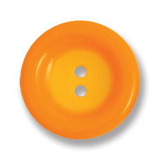 G4359-24-4 - BUTTON 2 COLOUR (POLY) COL 4 ORANGE (PK50)