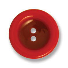 G4359-24-8 - BUTTON 2 COLOUR (POLYESTER) COL 8 RED (50)