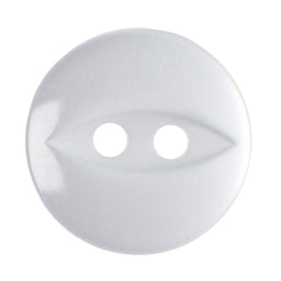 G790-18-1 - FISHEYE BUTTON SIZE 18 COL 1 WHITE *2000*