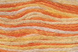 GE0017 - TRIMITS STRANDED COTTON 8m Col 17 ORANGE MIXTURE