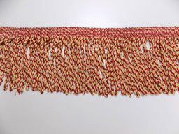 GF8-412 - FINSBURY 90MM BULLION FRINGE BURGUNDY/GOLD