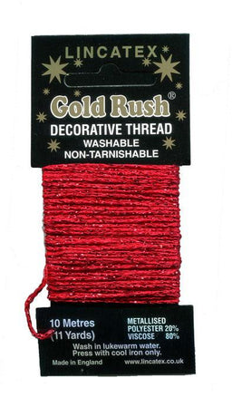 GRC-R - CARDS - GOLDRUSH GLITTER 10m 46 RED